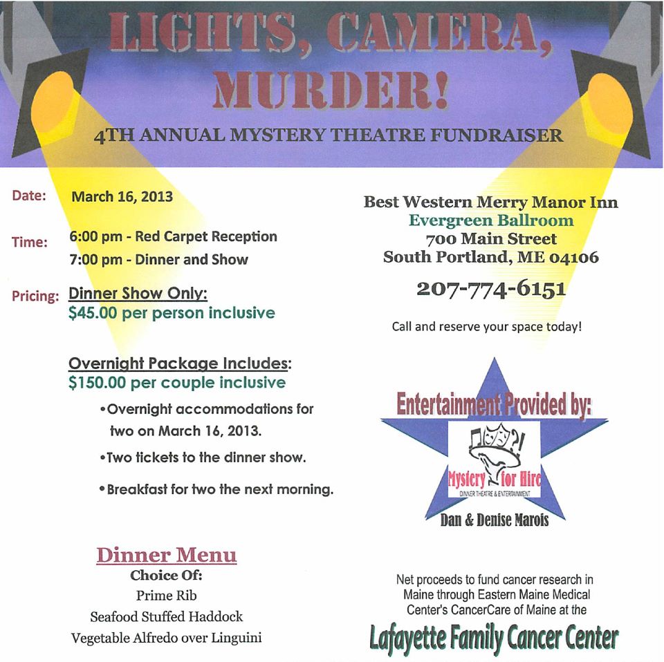 Lights! Camera! Murder!